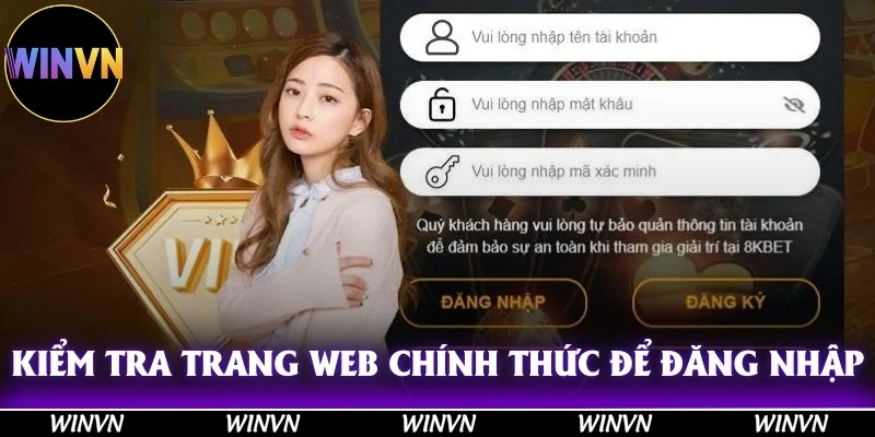 Kiểm tra trang web chính thức để đăng nhập được an toàn hơn